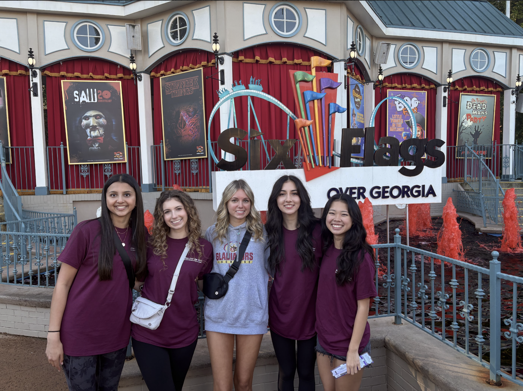 Students enjoying rides at the Fall Motivational Rally